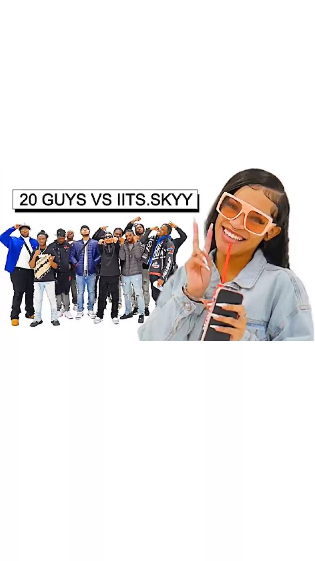 20 GUYS VS 1 RAPPER_ SKY