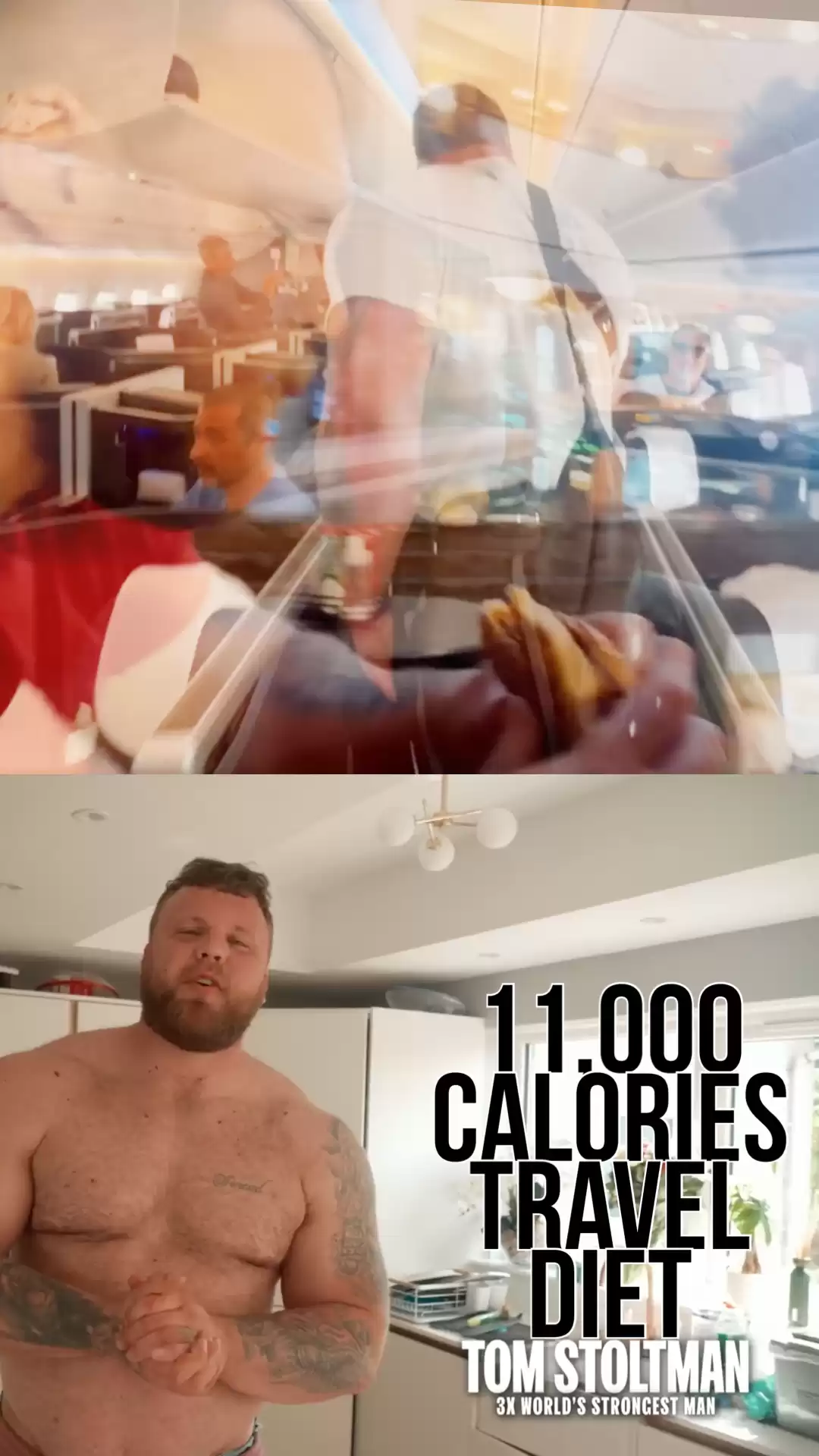 WORLD'S STRONGEST MAN'S 11,000 Calorie Travel Diet